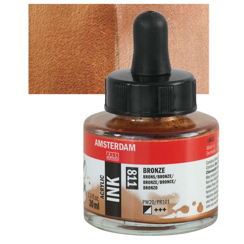 AMSTERDAM Acrylic Ink 30ml, 811 bronze