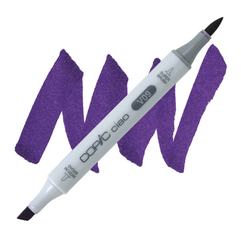 Lihová fixa COPIC Ciao oboustranná Brush & Chisel, V09 Violet