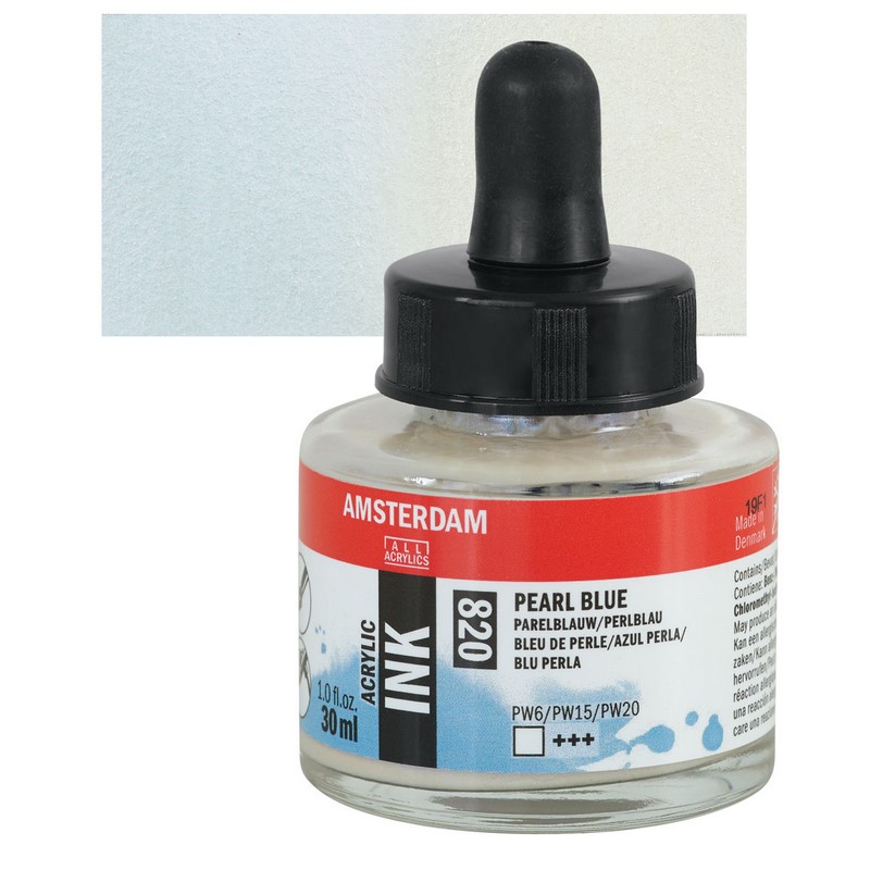 AMSTERDAM Acrylic Ink 30ml, 820 pearl blue