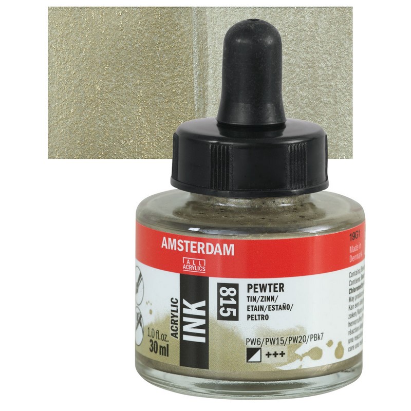 AMSTERDAM Acrylic Ink 30ml, 815 pewter