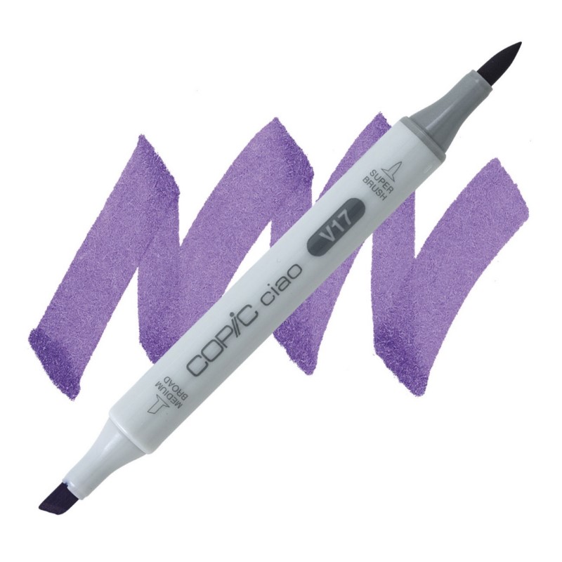 Lihová fixa COPIC Ciao oboustranná Brush & Chisel, V17 Amethyst