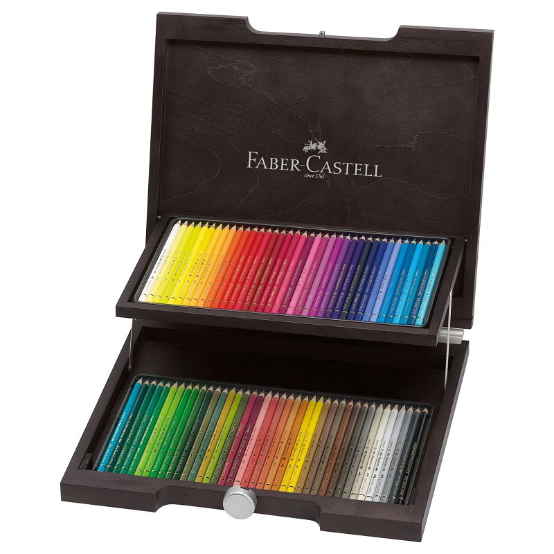 FABER-CASTELL olejové pastelky POLYCHROMOS, 72ks v dřevěném kufříku