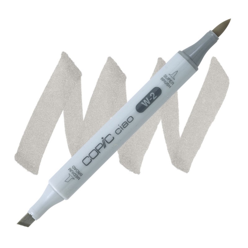 Lihová fixa COPIC Ciao oboustranná Brush & Chisel, W2 Warm gray 2