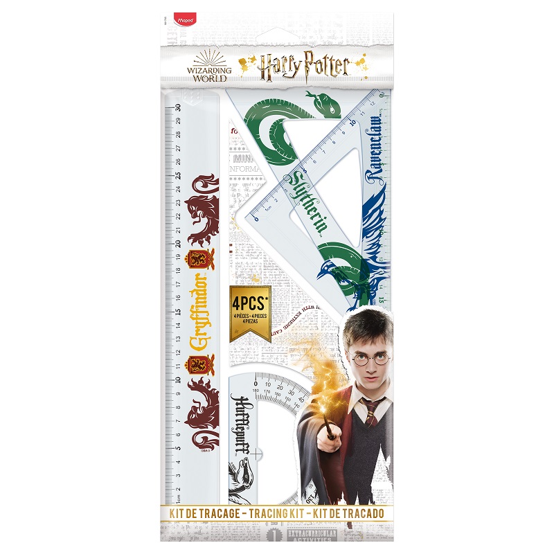 Sada pravítek MAPED Harry Potter 4ks