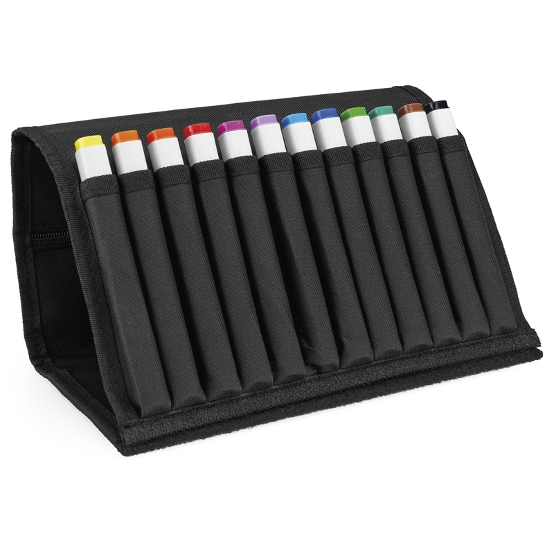 Lihové fixy COPIC Classic oboustranné Fine & Chisel 12ks, jasné tóny v penále