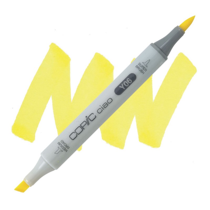 Lihová fixa COPIC Ciao oboustranná Brush & Chisel, Y06 Yellow
