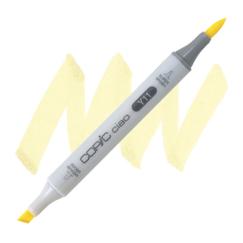 Lihová fixa COPIC Ciao oboustranná Brush & Chisel, Y11 Pale yellow