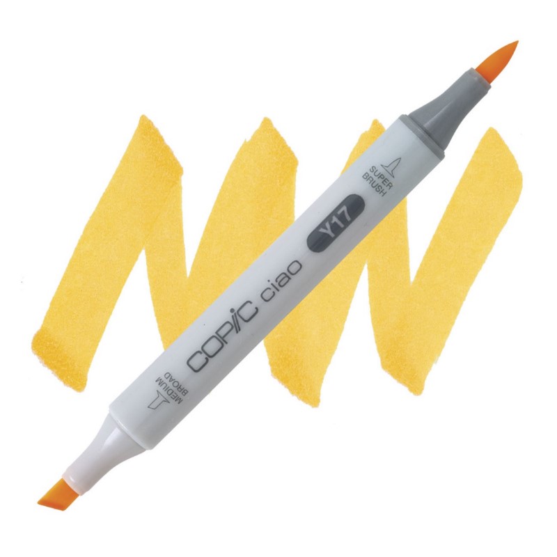 Lihová fixa COPIC Ciao oboustranná Brush & Chisel, Y17 Golden yellow