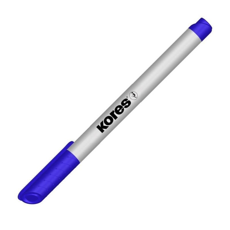 KORES popisovač na bílé tabule K-Marker tenký, modrý
