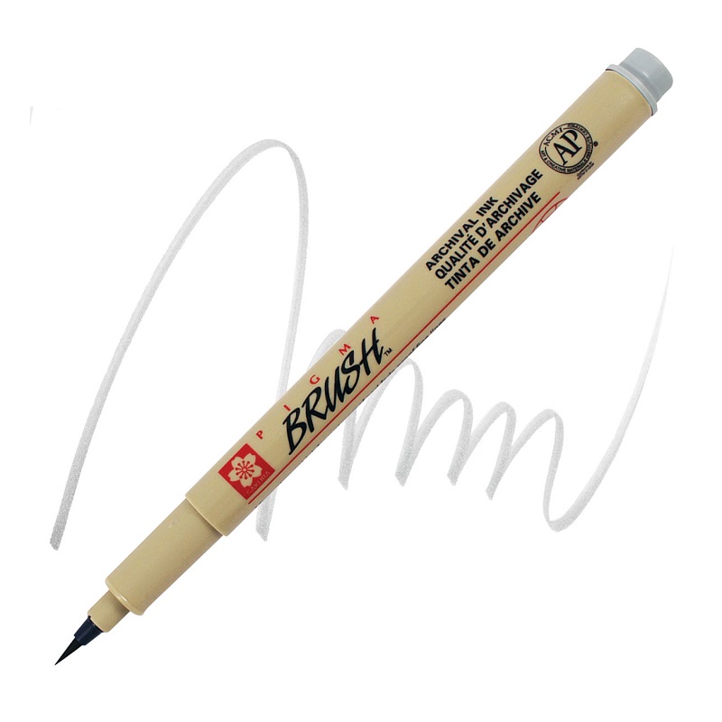 Sakura PIGMA MICRON BRUSH, světle šedá
