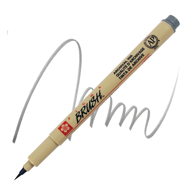 Sakura PIGMA MICRON BRUSH, šedá