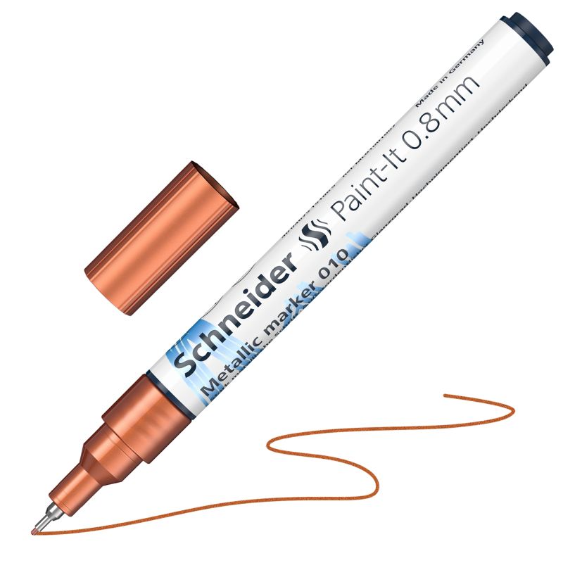 Akrylový popisovač SCHNEIDER Paint-It 0,8mm, metalický měděný