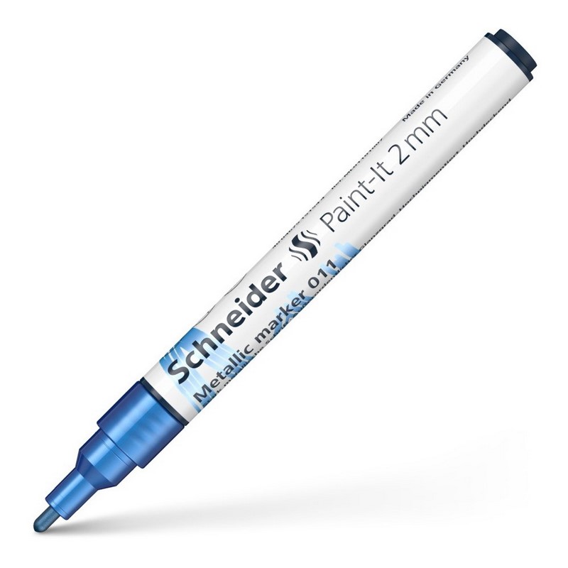 Akrylový popisovač SCHNEIDER Paint-It 2mm, metalický modrý