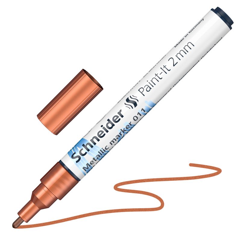 Akrylový popisovač SCHNEIDER Paint-It 2mm, metalický měděný
