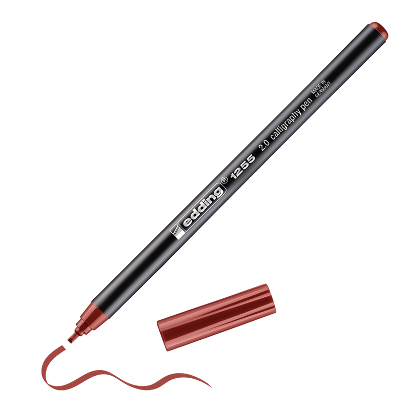 Kaligrafický fix EDDING 1255 na papír 2mm, červený