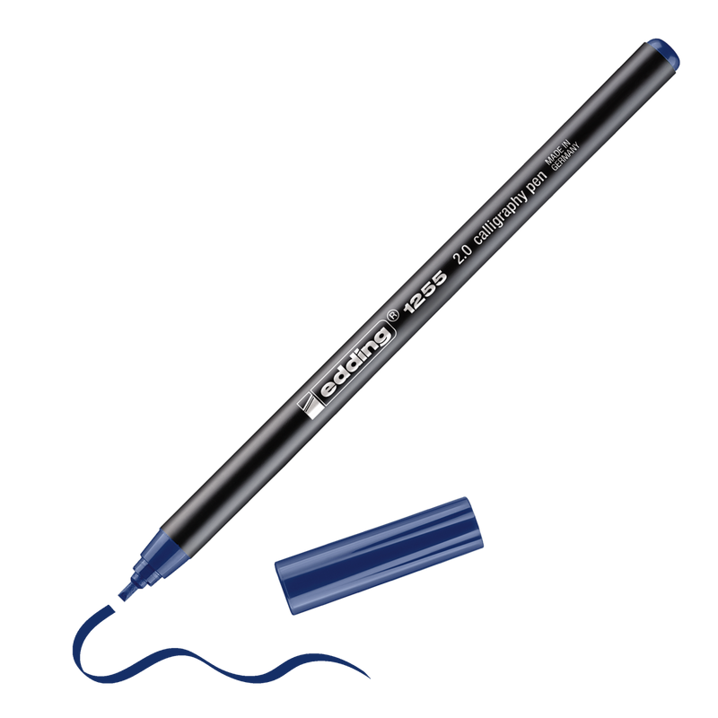 Kaligrafický fix EDDING 1255 na papír 2mm, modrý