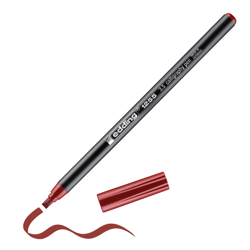 Kaligrafický fix EDDING 1255 na papír 3,5mm, červený
