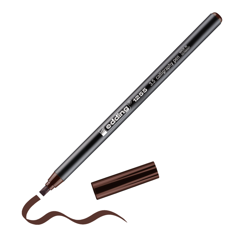 Kaligrafický fix EDDING 1255 na papír 3,5mm, hnědý