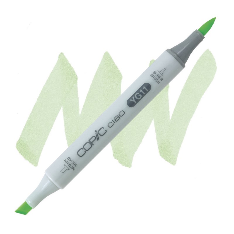 Lihová fixa COPIC Ciao oboustranná Brush & Chisel, YG11 Mignonette