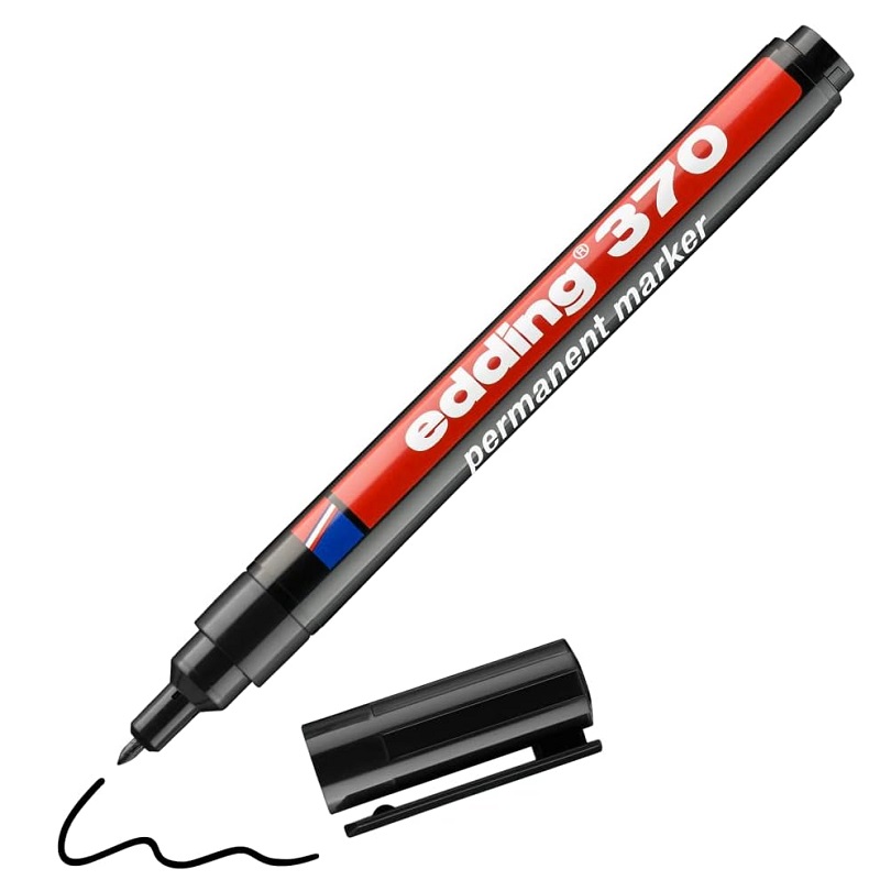 Permanentní popisovač EDDING 370, černý