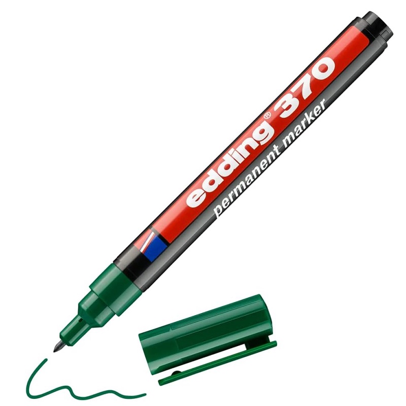 Permanentní popisovač EDDING 370, zelený