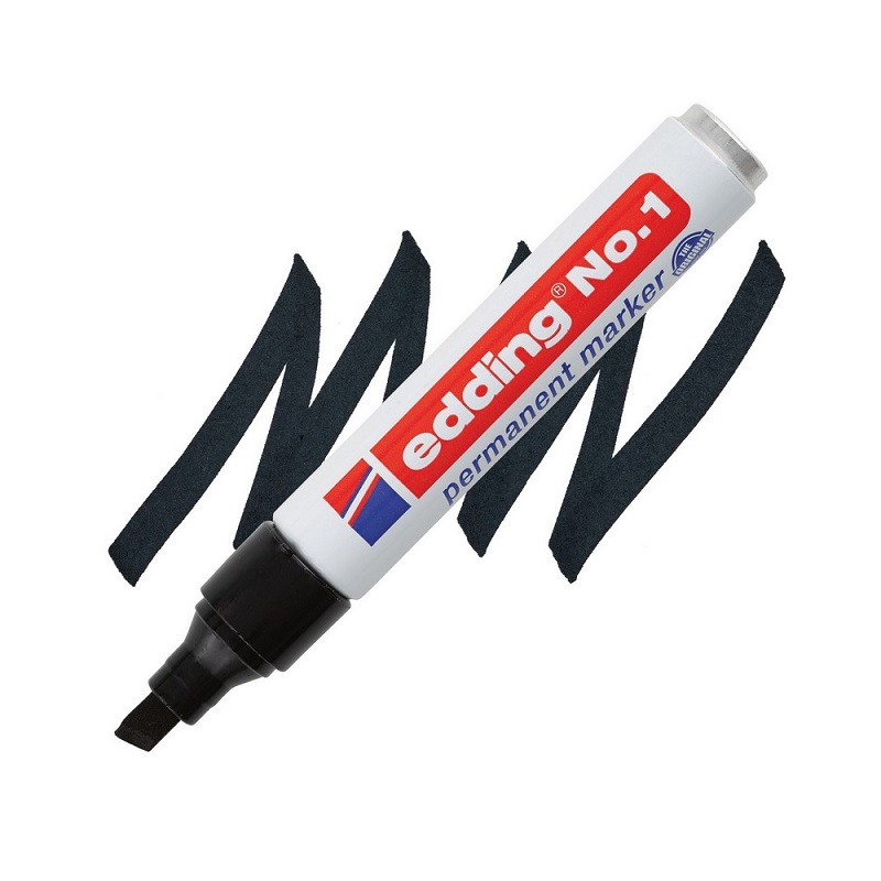 Permanentní popisovač EDDING No. 1, černý