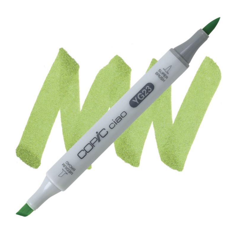 Lihová fixa COPIC Ciao oboustranná Brush & Chisel, YG23 New leaf