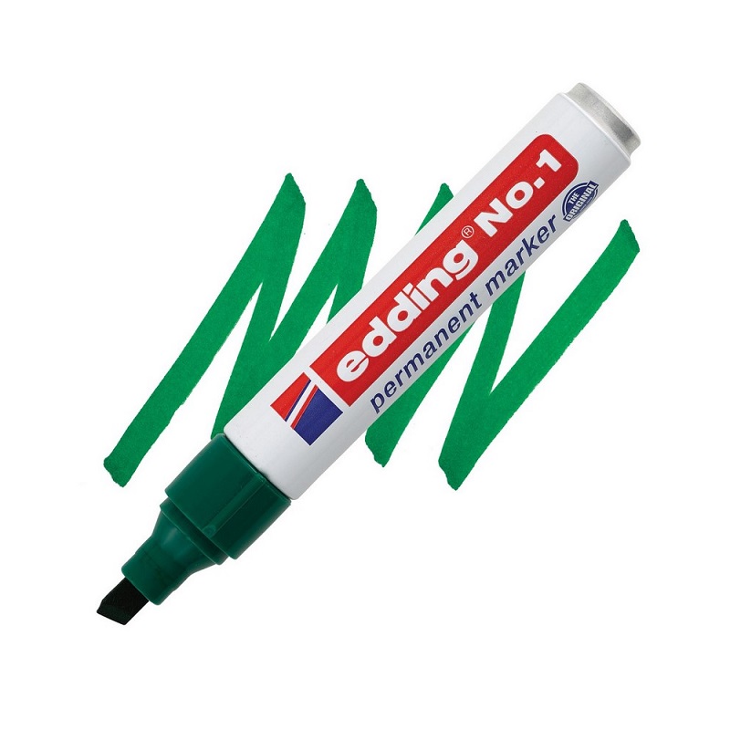 Permanentní popisovač EDDING No. 1, zelený