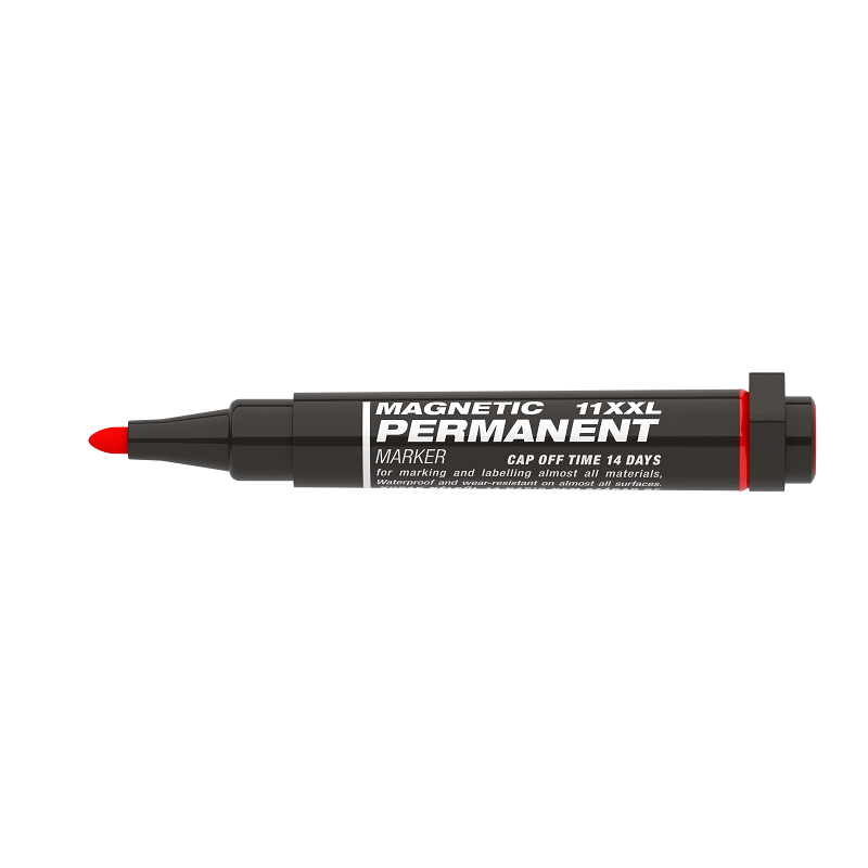 Magnetický popisovač ICO permanentní Magnetic, červený