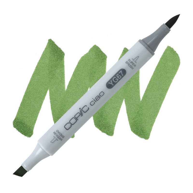 Lihová fixa COPIC Ciao oboustranná Brush & Chisel, YG67 Moss