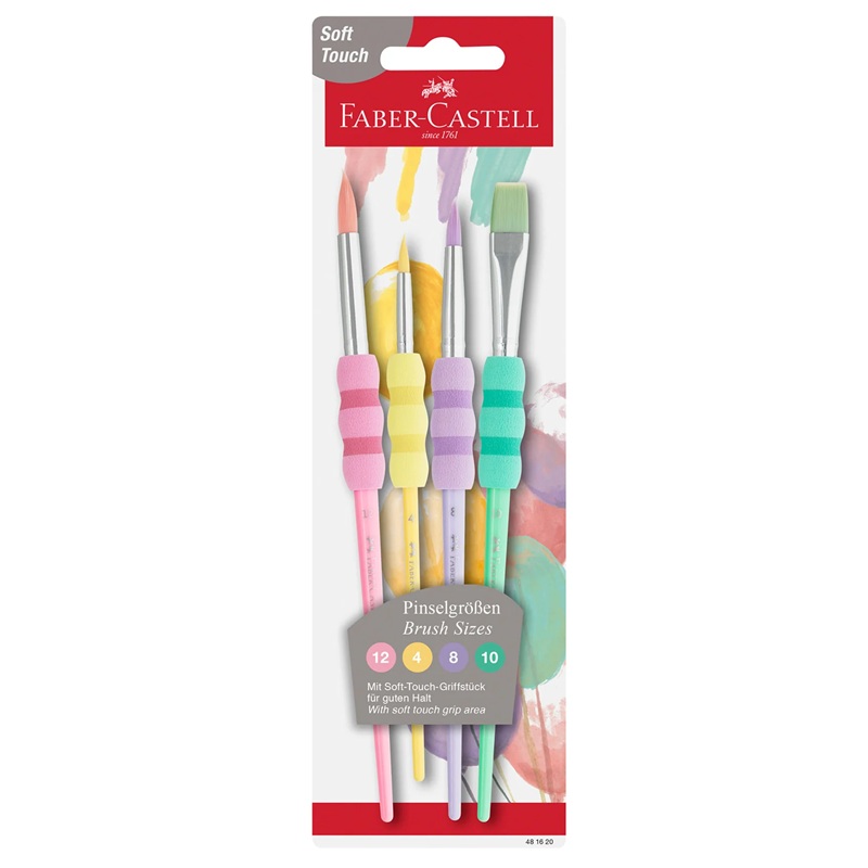 Štětce FABER-CASTELL Pastel, 4 ks