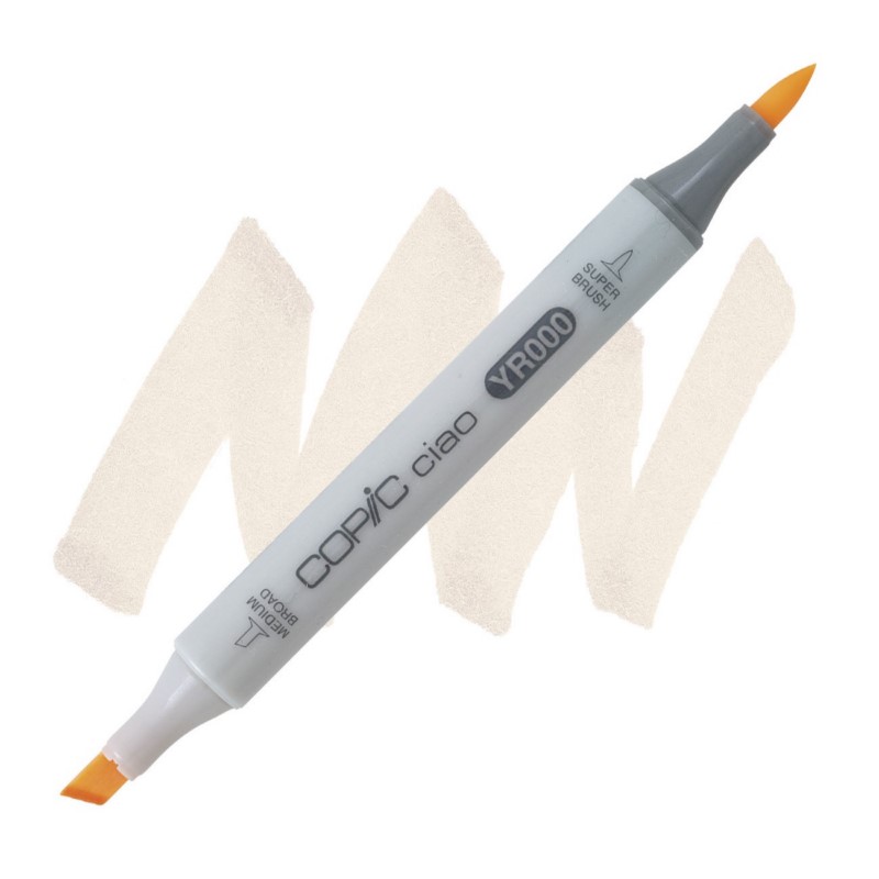 Lihová fixa COPIC Ciao oboustranná Brush & Chisel, YR000 Silk