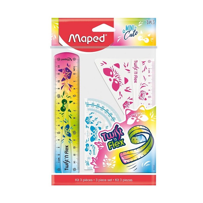 Sada pravítek MAPED Mini Cute 3ks