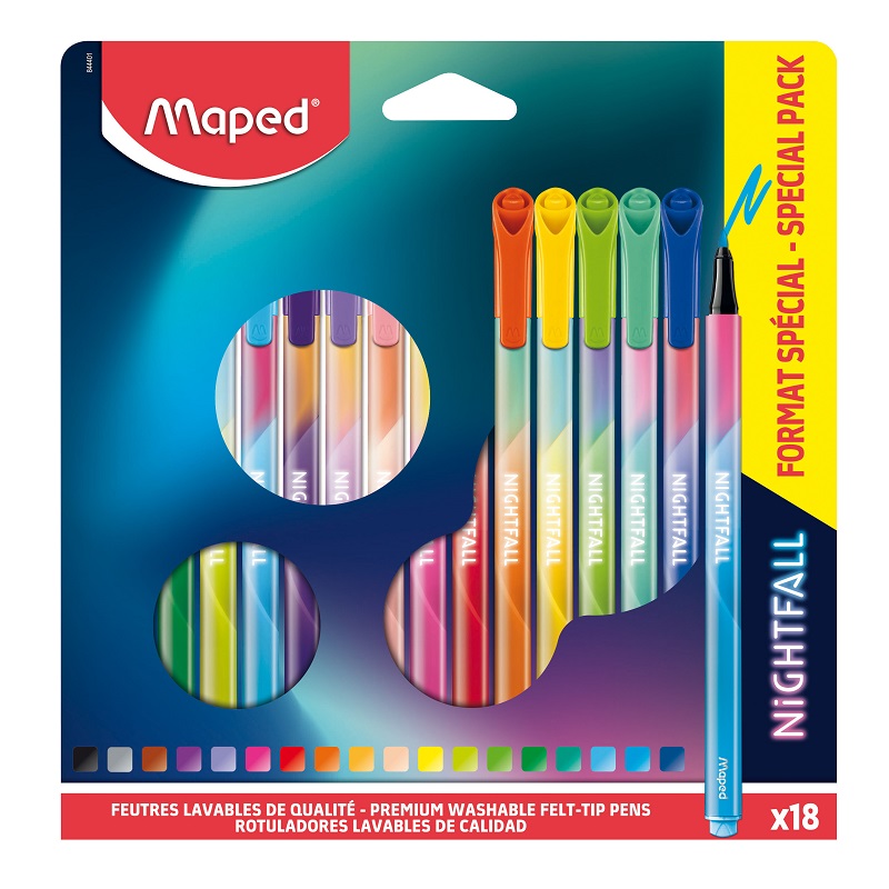 Fixy MAPED Color Peps Deco Nightfall, 18ks