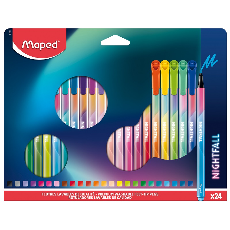 Fixy MAPED Color Peps Deco Nightfall, 24ks