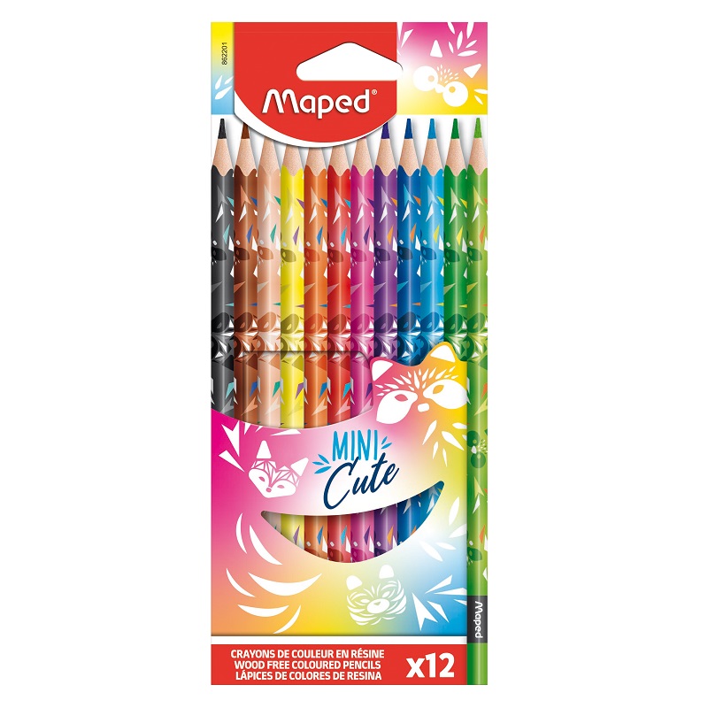 Pastelky MAPED Color Peps Mini Cute, 12ks