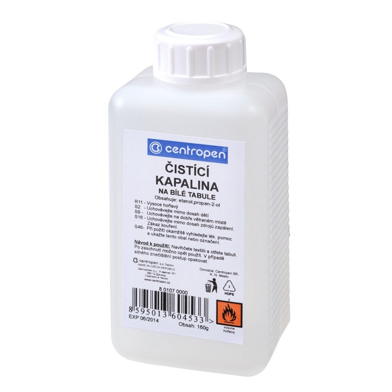 Čistící kapalina CENTROPEN na bílé tabule, 160g