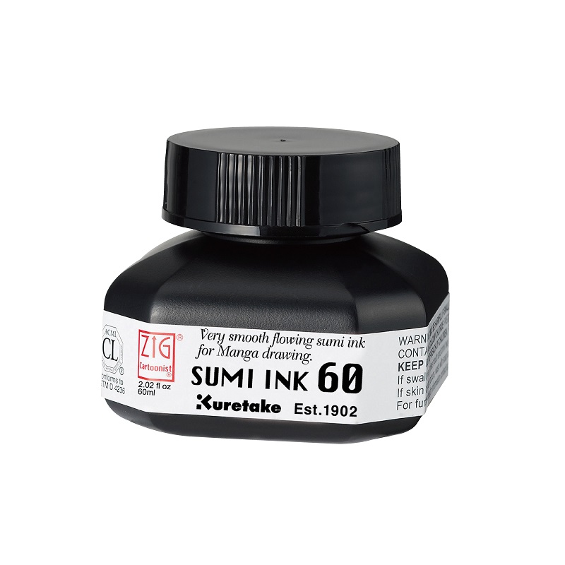 KURETAKE ZIG inkoust SUMI černý 60ml