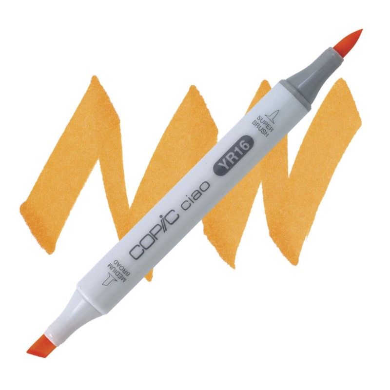 Lihová fixa COPIC Ciao oboustranná Brush & Chisel, YR16 Apricot