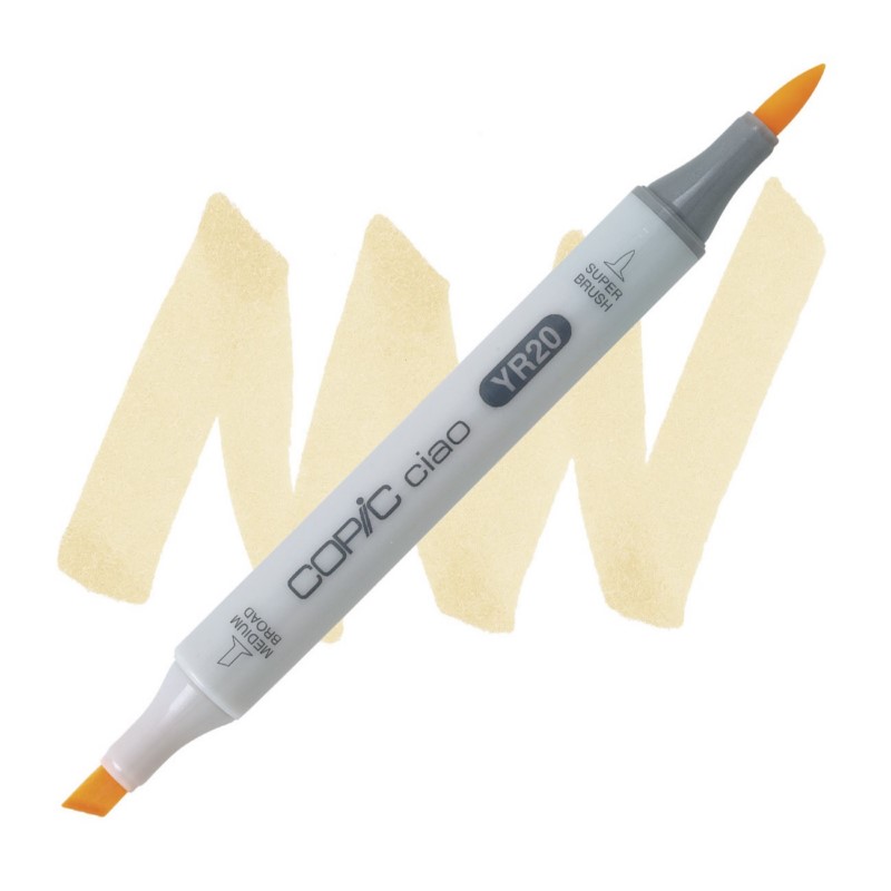 Lihová fixa COPIC Ciao oboustranná Brush & Chisel, YR20 Yellowish shade