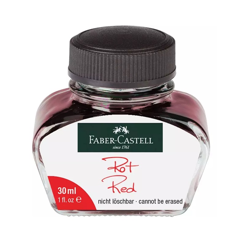 FABER-CASTELL inkoust 30ml, červený