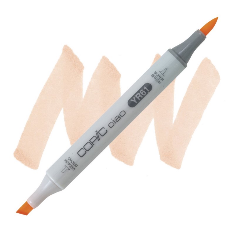 Lihová fixa COPIC Ciao oboustranná Brush & Chisel, YR61 Spring orange