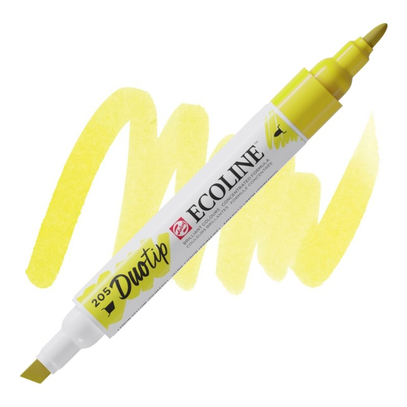 ROYAL TALENS Akvarelový ECOLINE Duo Tip, 205 Lemon Yellow