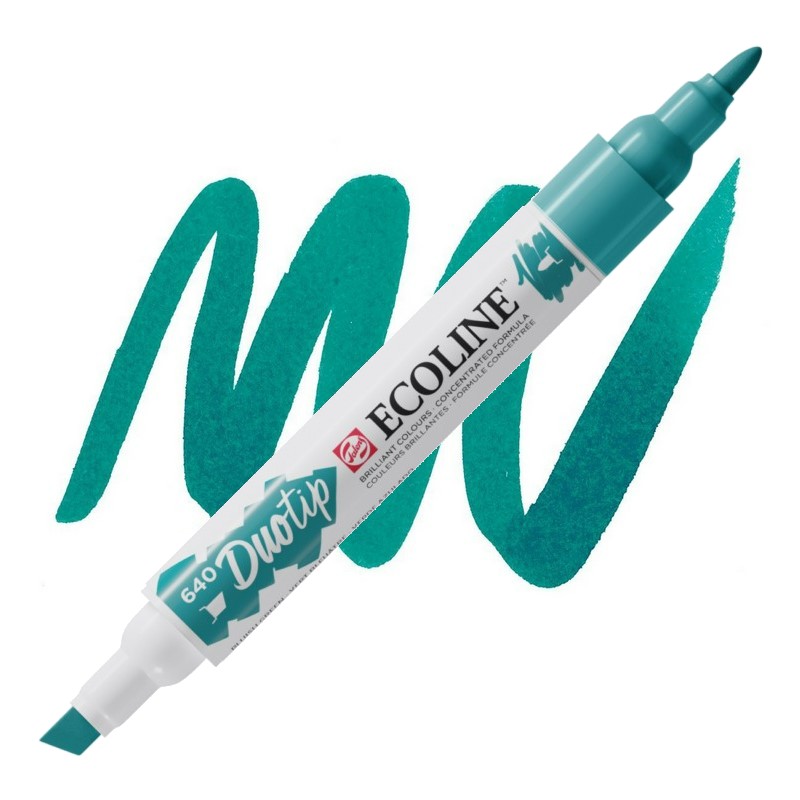 ROYAL TALENS Akvarelový ECOLINE Duo Tip, 640 Bluish Green
