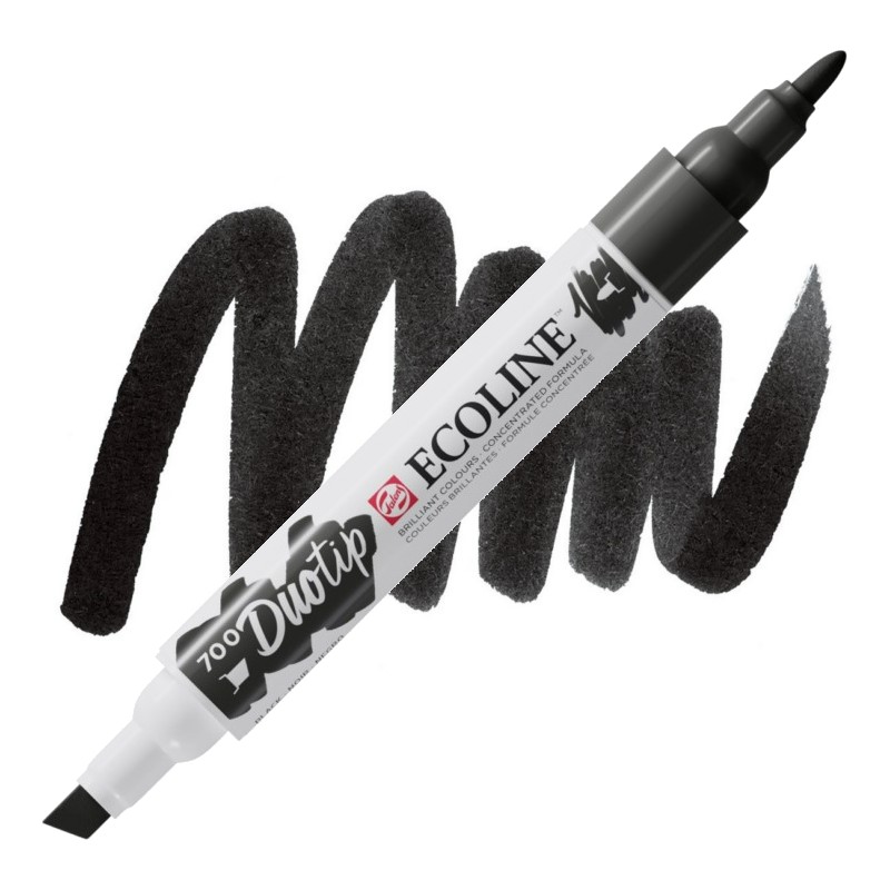 ROYAL TALENS Akvarelový ECOLINE Duo Tip, 700 Black