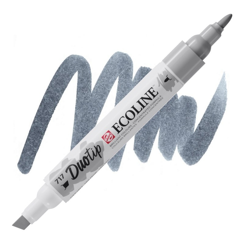 ROYAL TALENS Akvarelový ECOLINE Duo Tip, 717 Cold Grey