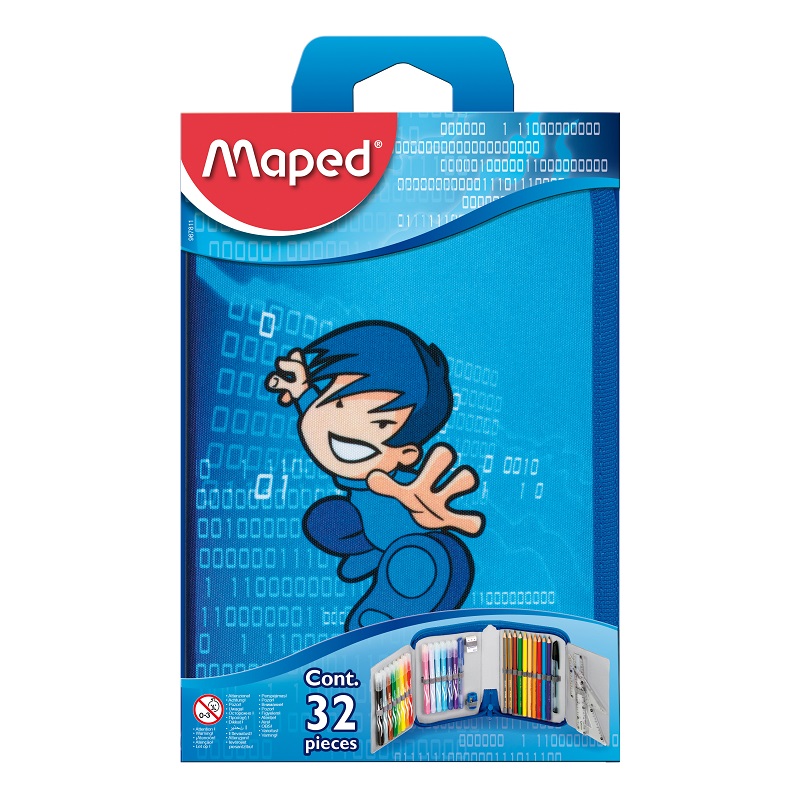 Fixy a pastelky MAPED Tattoo v penále, 32ks