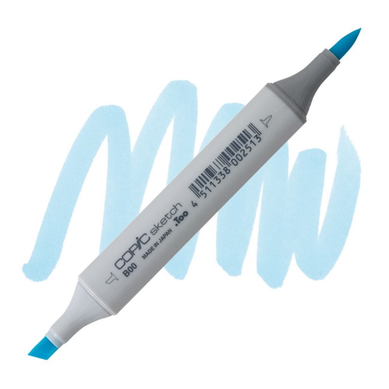Lihová fixa COPIC Sketch oboustranná Brush & Chisel, B00 Frost blue