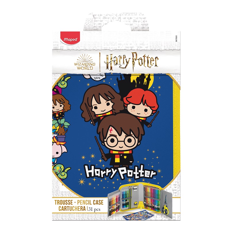 Fixy a pastelky MAPED Harry Potter v penále, 31ks