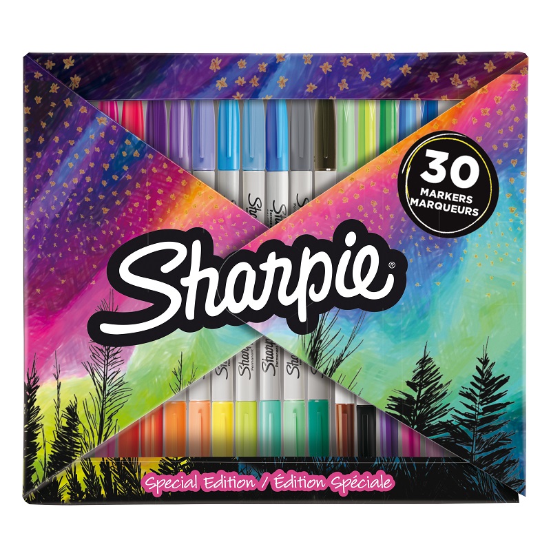 SHARPIE Fine Point, sada 30ks Fold